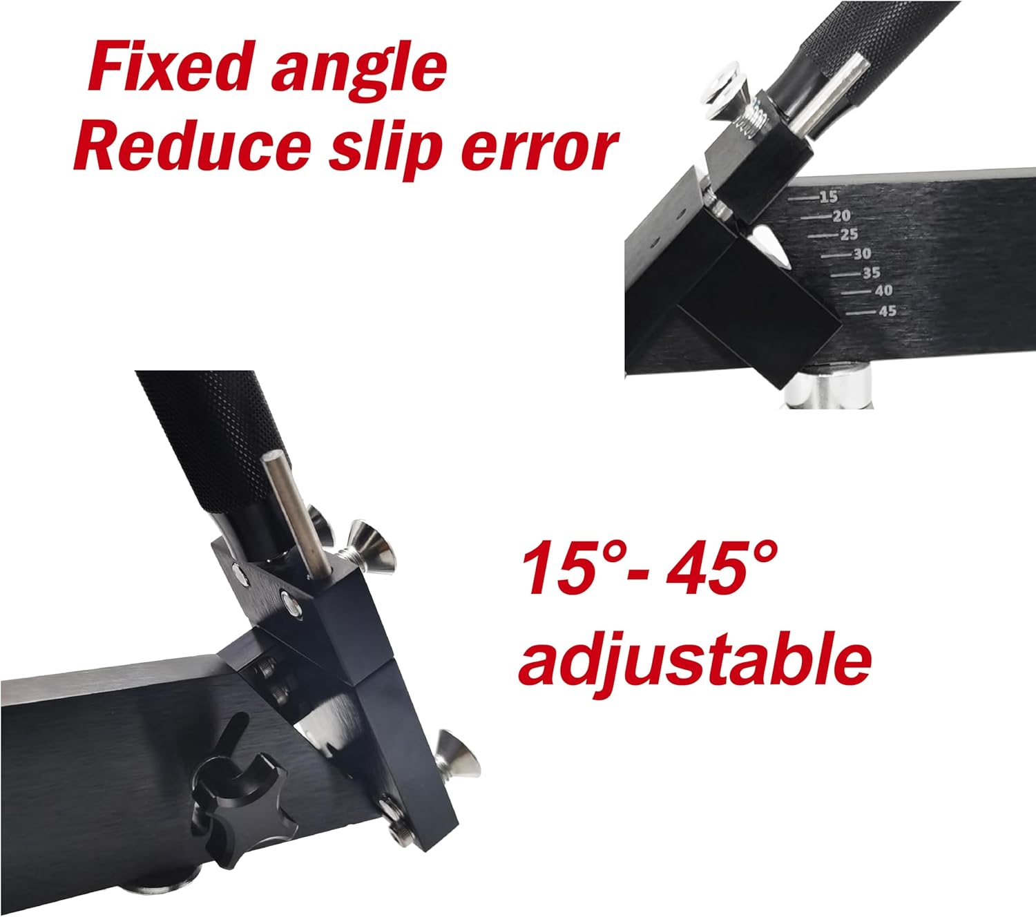 Improved Version Lawn Mower Blade Sharpener (5005,Black), Blade Balancer Replace 339075B Lawn Mower Blade Balancer Magnetic Wall Mount 42-047 (Red)