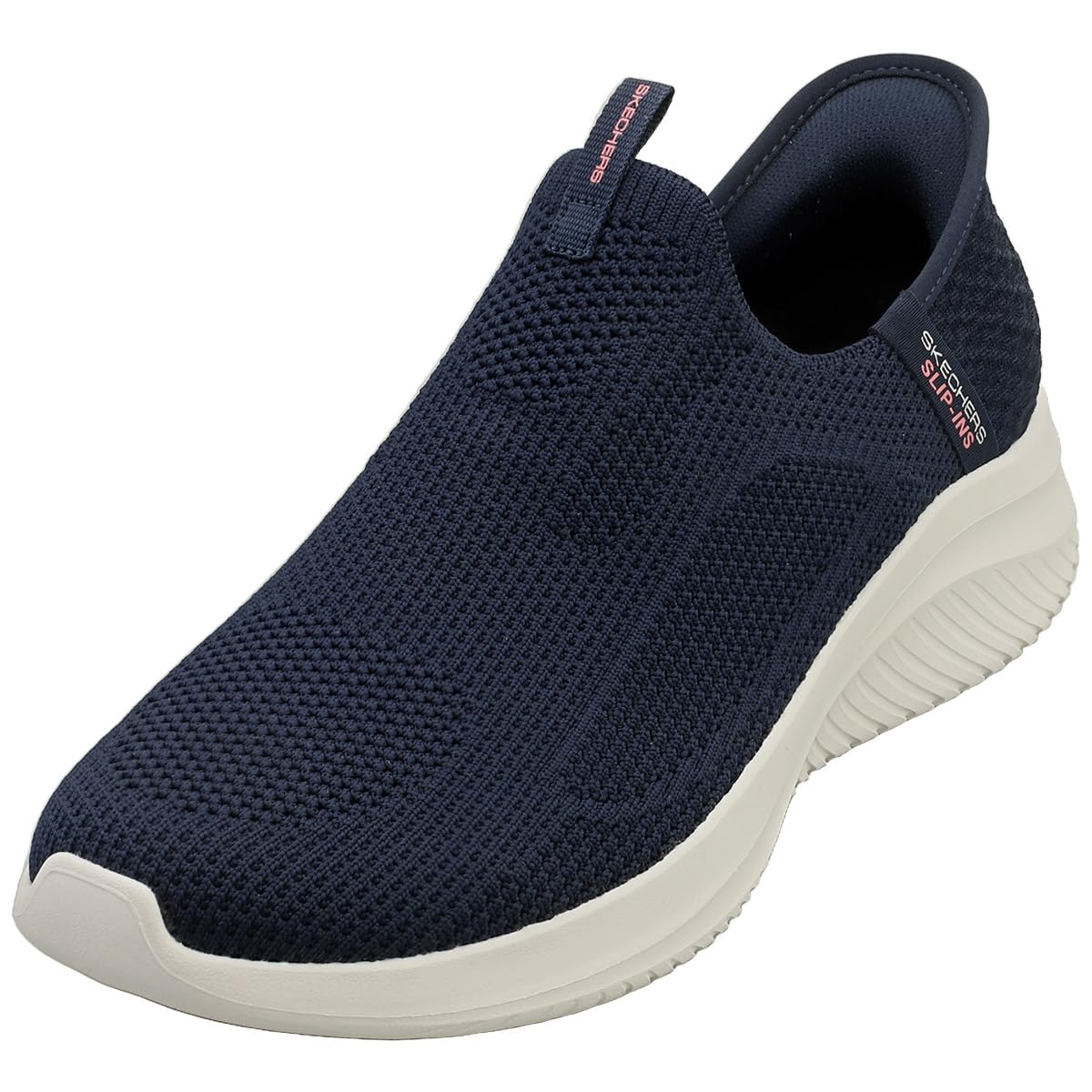Skechers Women's Ultra Flex 3.0 Easy Win Slip-On Sneakers, Navy Knit/Trim, 4.5 UK