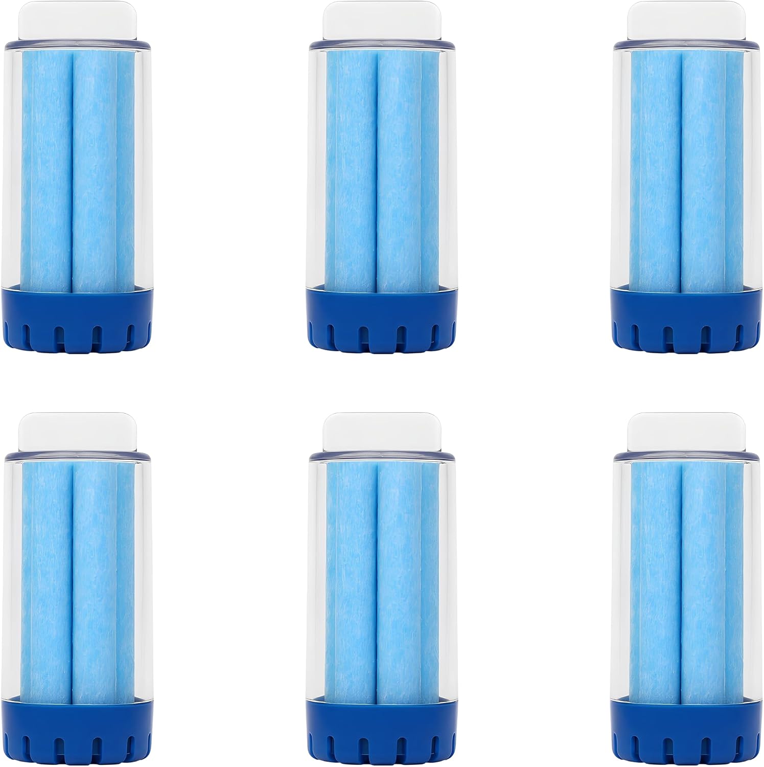 6Pcs Solid Floor Cleaner Suitable for Ecovacs DEEBOT N30 OMNI / N30 PRO OMNI DSC060002 Blue Solid Detergent Robot Vacuum Cleaner Replacement Accessories Parts