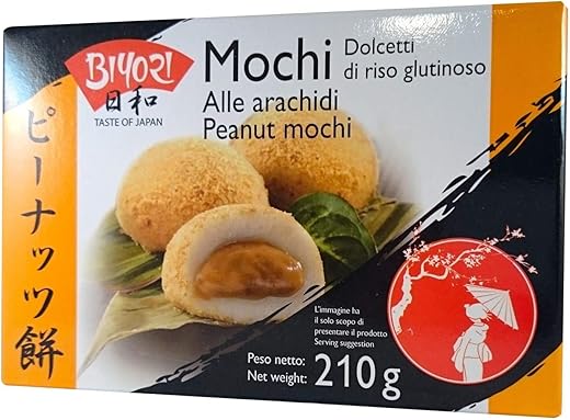 Mochi Dolce Giapponese Gusto Arachidi - Biyori 210g