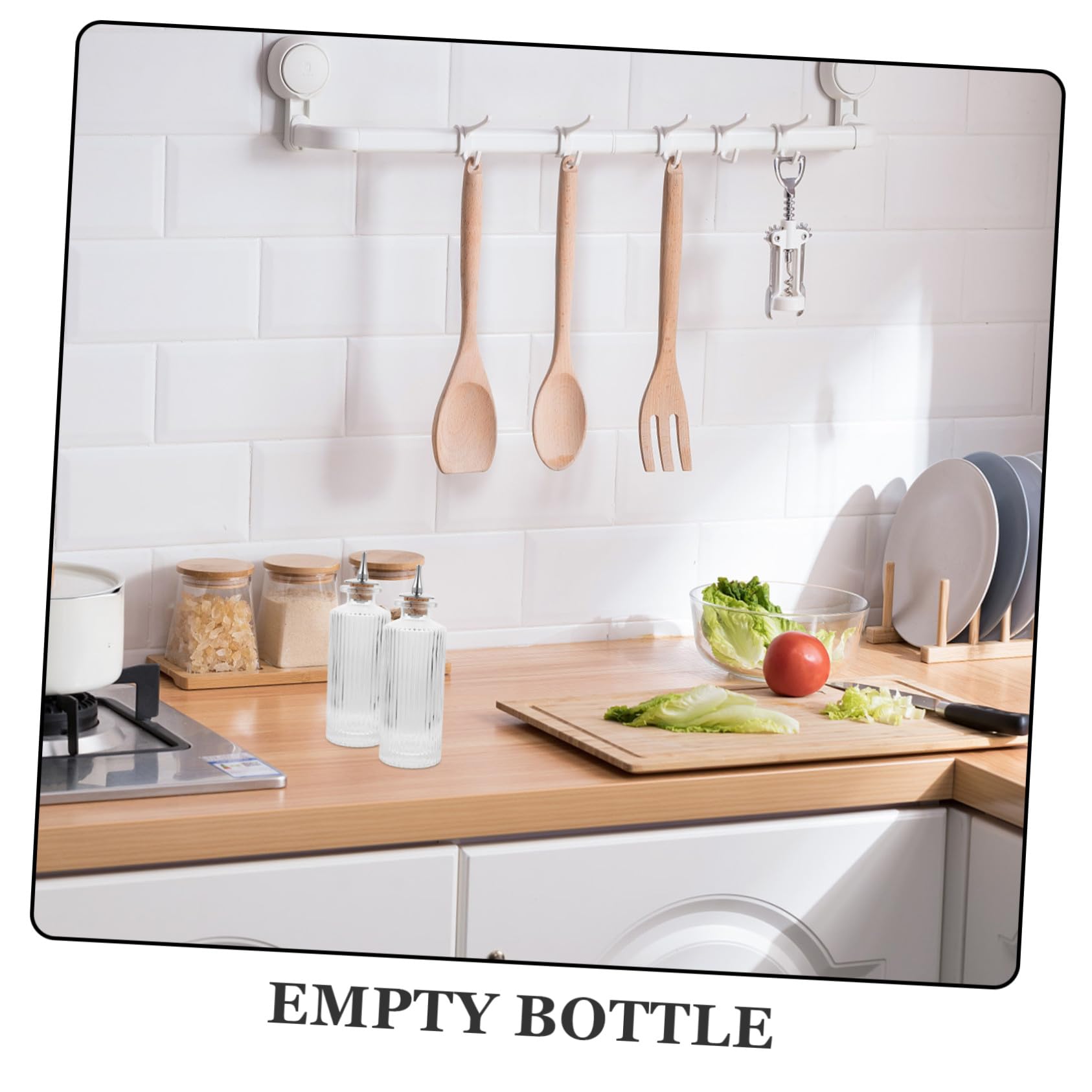 Homoyoyo 4 Piezas Botella de Vidrio para Amargos con Tapón de Corcho de Roble Botella Lidded para Cócteles para Vino con Sello Hermético Diseño Resistente para Barras y Uso Prolongado