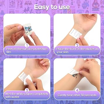 8sheets KP0p Temporary Tattoos for Adult Waterproof Cartoon K-P0p Party Tattoo Stickers Movie Anime K-P0p Tattoos Accessories for Fans
