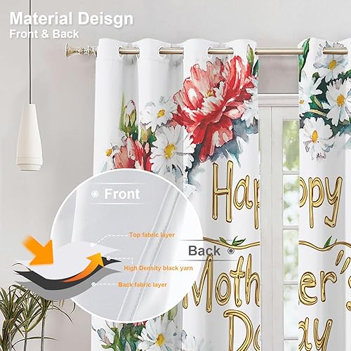 Miniatura 588 de Cenefas de cocina modernas con patrón de cobre marrón dorado para ventanas, cenefas opacas abstractas de marcas de arañazos y cortinas opacas