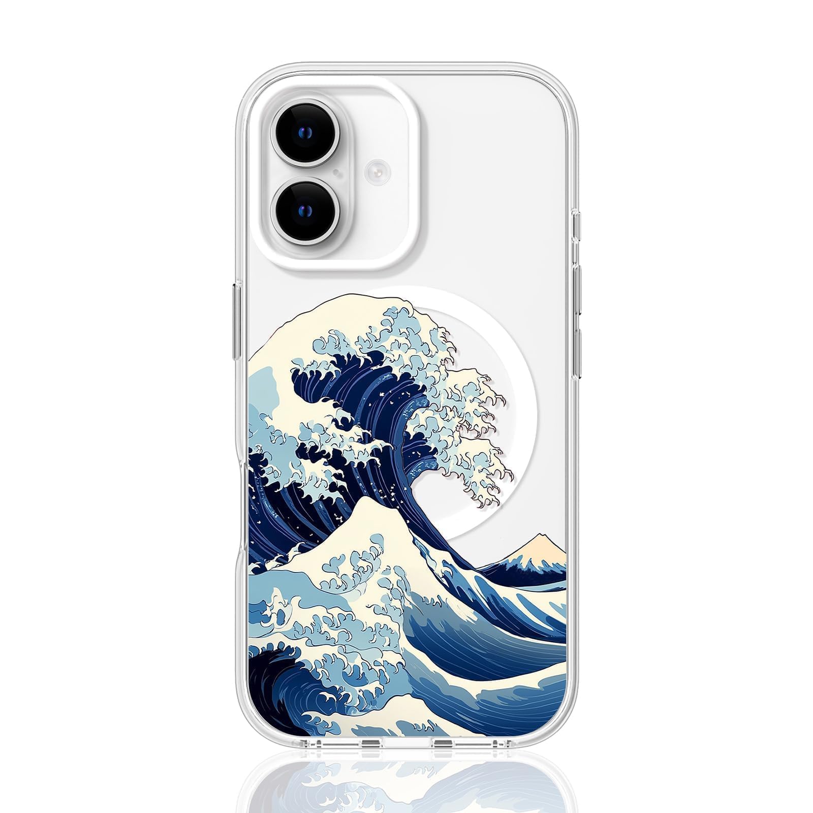 FEWGEY Great Wave Clear Case for iPhone 16