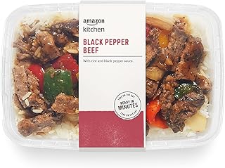 Amazon Kitchen, Black Pepper Beef, Single Serve Meal, 12 Oz