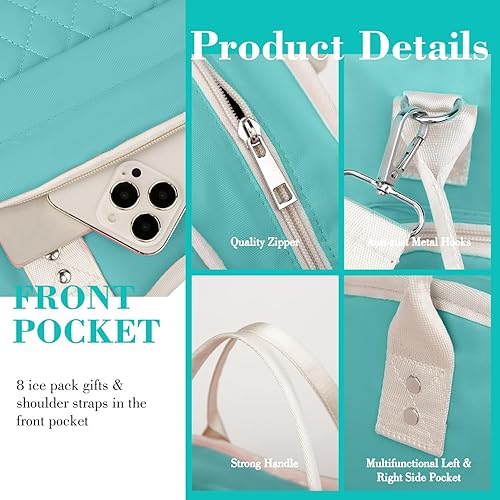 Miniatura 6 de Bolsas de almuerzo para mujer, caja aislada para adultos, bolsa de mano grande para mujer, bolsa de mano para el trabajo, bolsa de almuerzo, bolsa