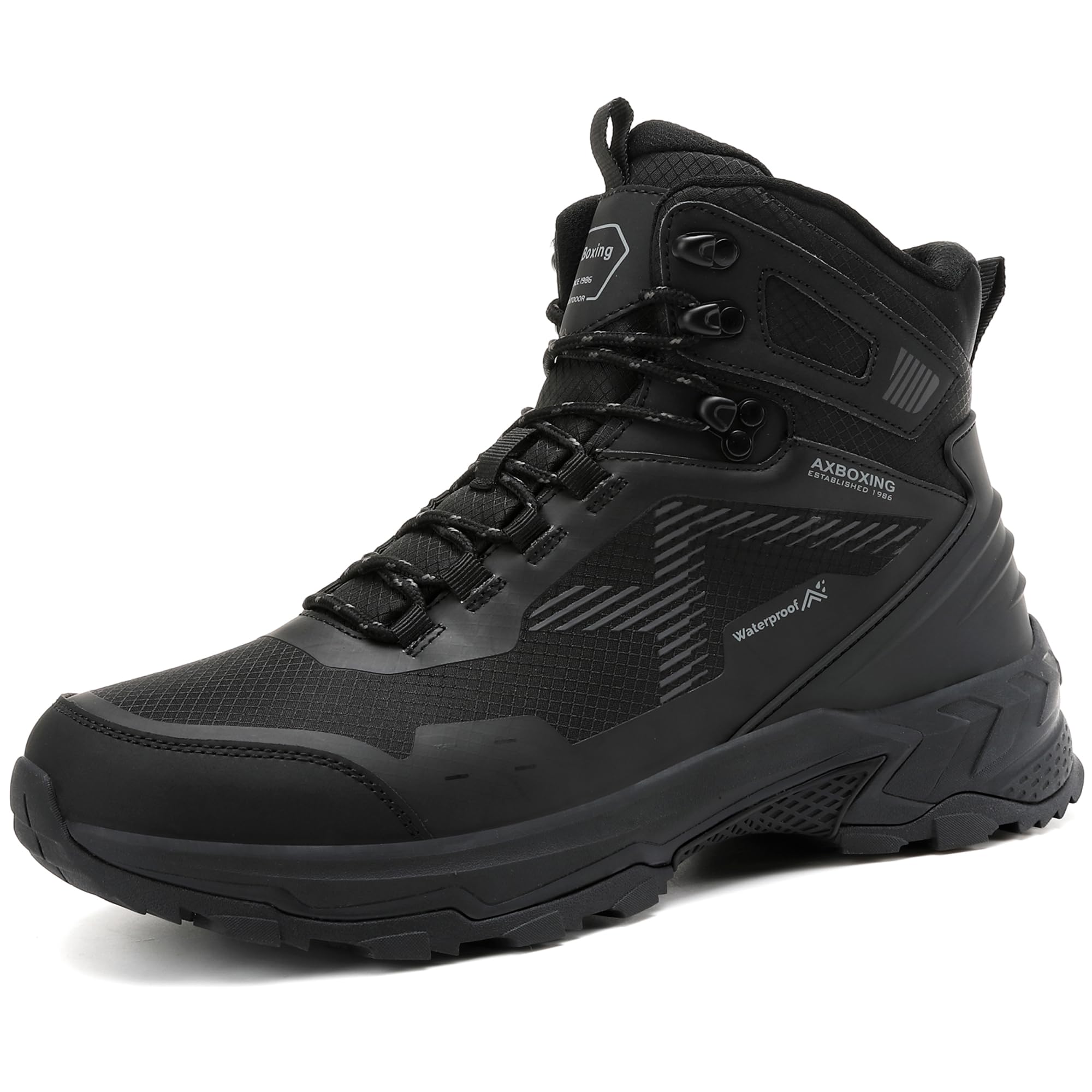 AX BOXING Wanderschuhe Herren - Trekkingstiefel Outdoor Rutschfest EU 41-46