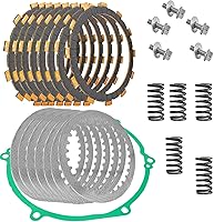BIGLKNM Heavy Duty Clutch Kit Friction Plates, Springs & Gasket for Kawasaki KX250 1992-2007 - OEM 13088-1105 Replacement