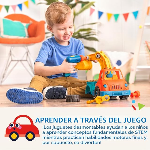 Foto 4 de 8 de Battat camión grúa Desmontable Wonder Wheels con Taladro de Juguete
