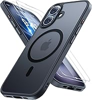Vista 45 de Miracase - Funda magnética para iPhone 13 de 6.1 pulgadas (compatible con MagSafe) (con 2 protectores de pantalla), protección de grado militar