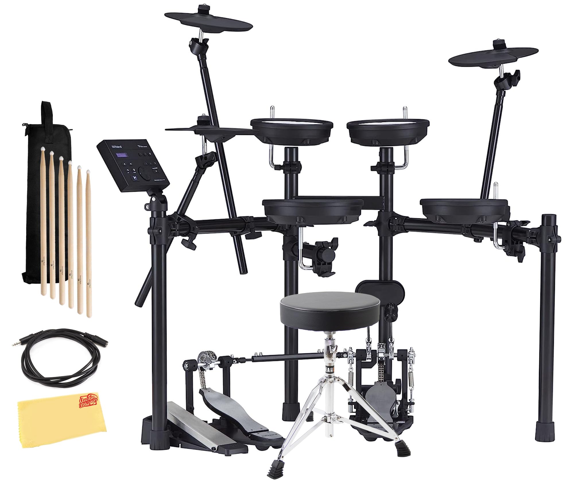 Amazon.com: Roland V-Drums TD-07DMK Electronic Drum Set Bundle