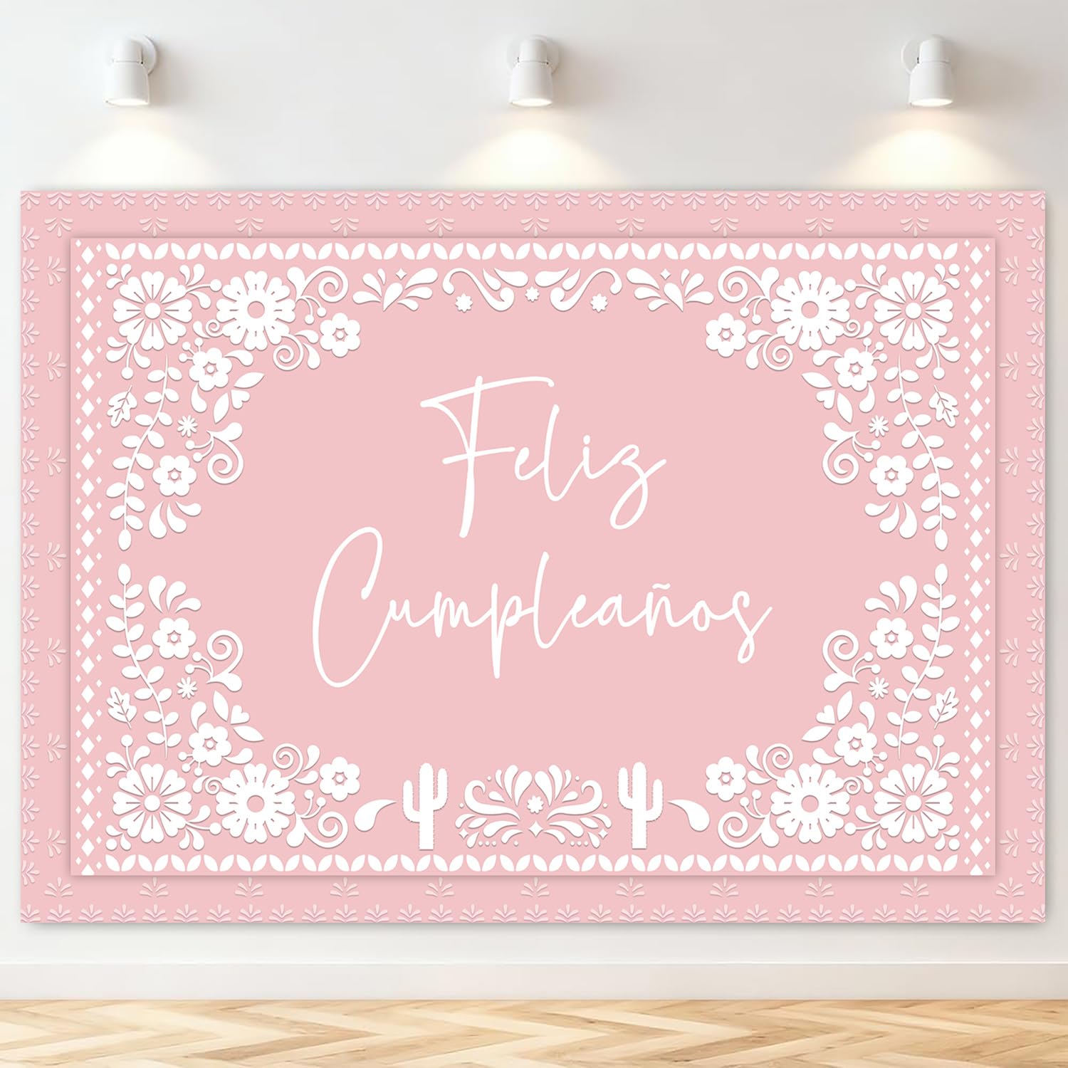 Photo 1 of InMemory 7x5ft Mexican Floral Birthday Backdrop