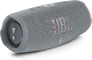 JBL Charge 5 – Altavoz inalámbrico portátil con Bluetooth y batería integrada, resistente al agua (IP67), con PartyBoost para subir el nivel de la fiesta, hasta 20h de reproducción, gris