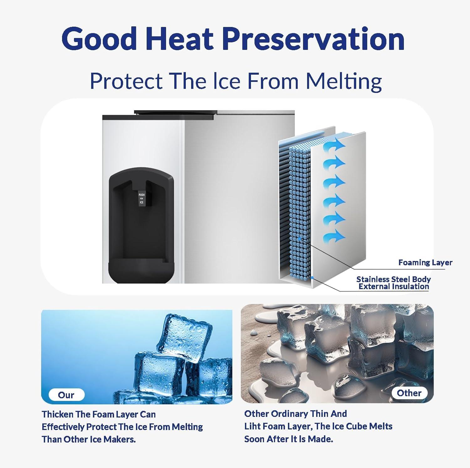 22“ Air Cooling Commercial Ice Maker Machine,Produce 350LBS per Day with 180LBS Ice Bin Dispenser,ETL&NSF Certified (PKSK420D/LZ400)