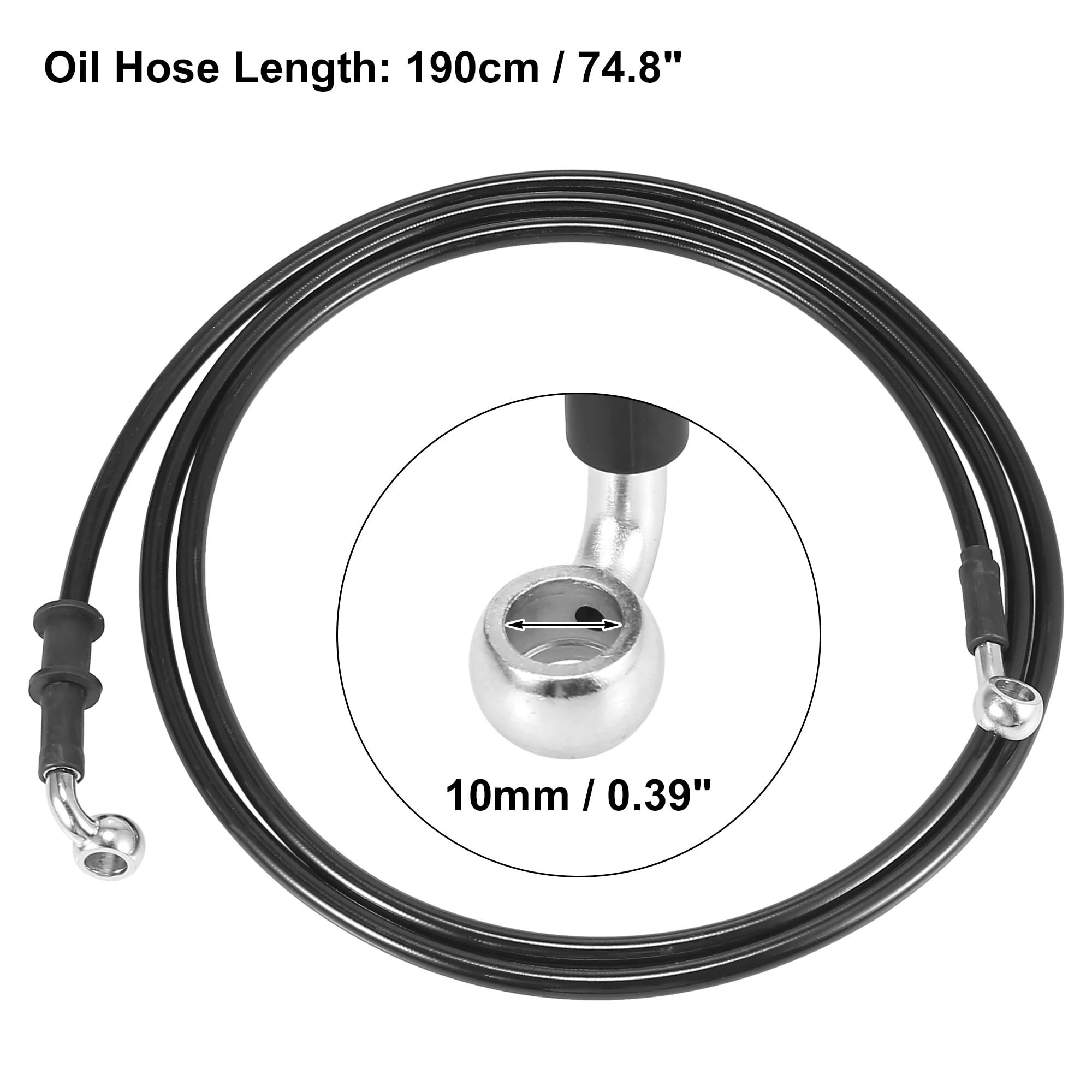 Wymiana linki sprzęgła motocykl 40cm-200cm motocykl hamulcowy sprzęgło wąż olejowy rura przewodowa wzmocniony hydraulicznie w oplocie ze stali nierdzewnej