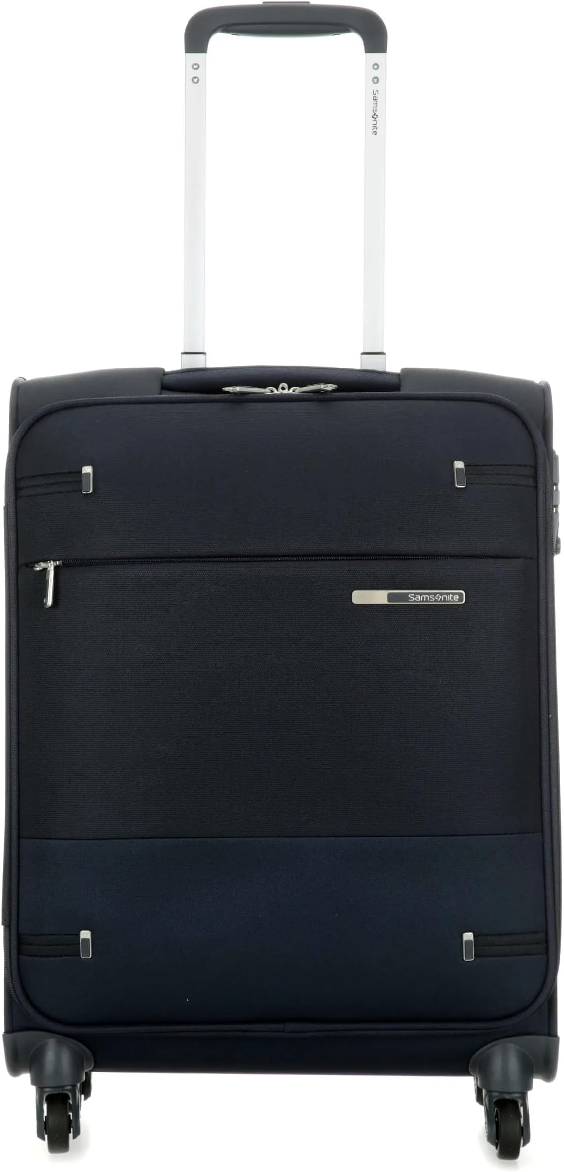Base Boost - Hand Luggage Suitcase 55 x 40 x 20 cm, Soft Luggage Cabin Trolley Suitable for Most Airlines, Including Ryanair & easyJet, TSA Lock, Lightweight, 39 L, Navy Blue