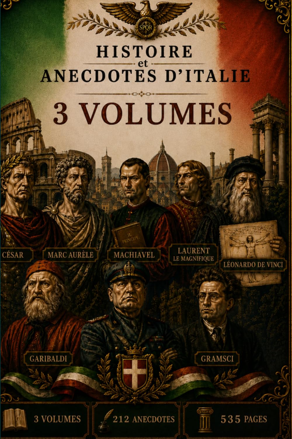 HISTOIRE et ANECDOTES D'ITALIE: ÉDITION DELUXE Trilogie intégrale · Trois volumes réunis