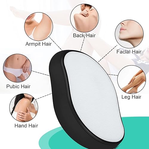 Miniatura 5 de Borrador de cabello de cristal, reutilizable, herramienta mágica de depilación sin dolor, borrador mágico para espalda, brazos, piernas, borrador de