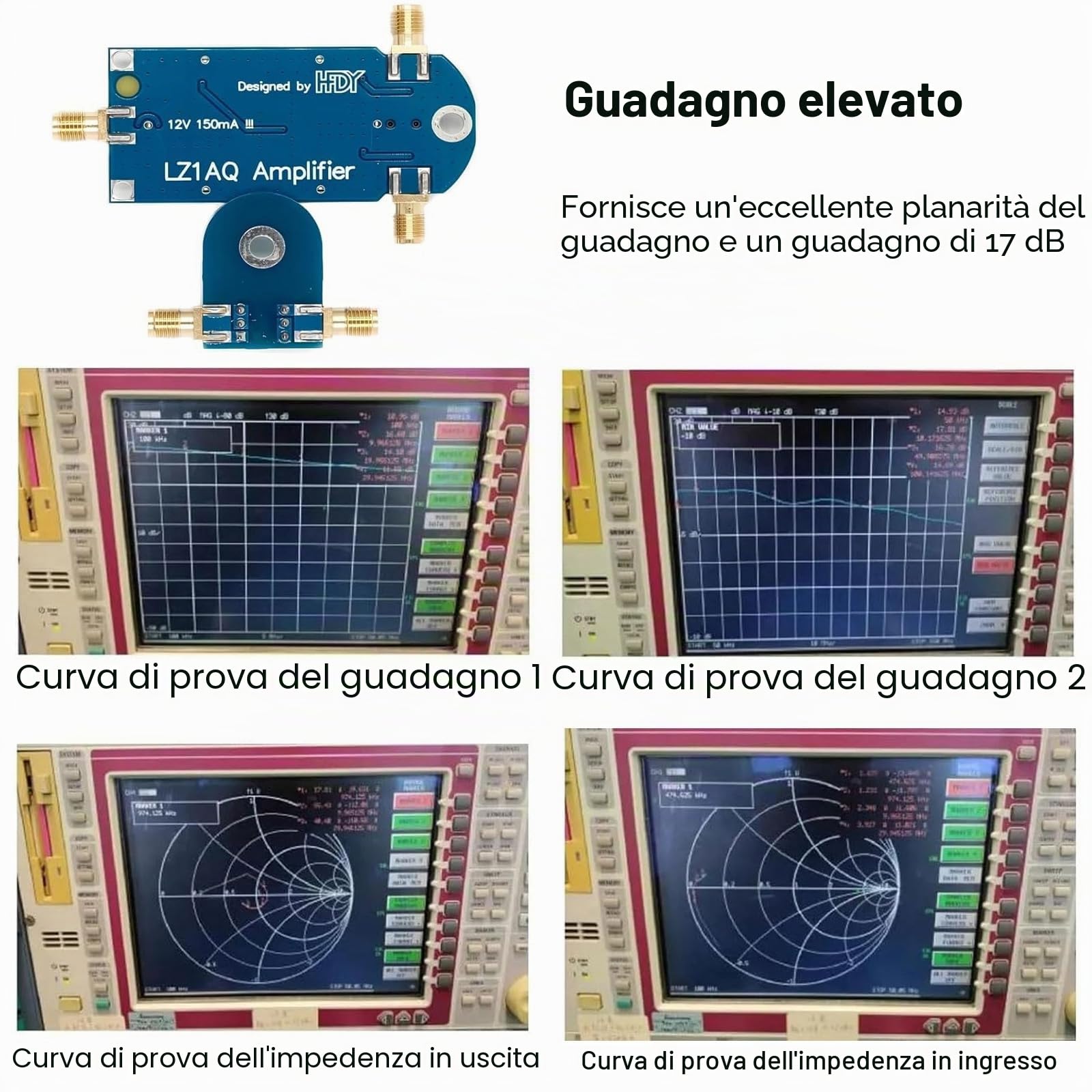 AURSINC Portable Active Loop Antenna - Antenna a onde corte 50 KHz-500 MHz HF AM FM VHF UHF Antenna di ricezione a loop magnetico per radio amatoriale (amplificatore migliorato)