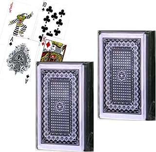 プラスチック トランプ ケース入り 耐久性のある標準サイズ Playing Cards 普段遊びと非常時の備えに便利な【2個セット】