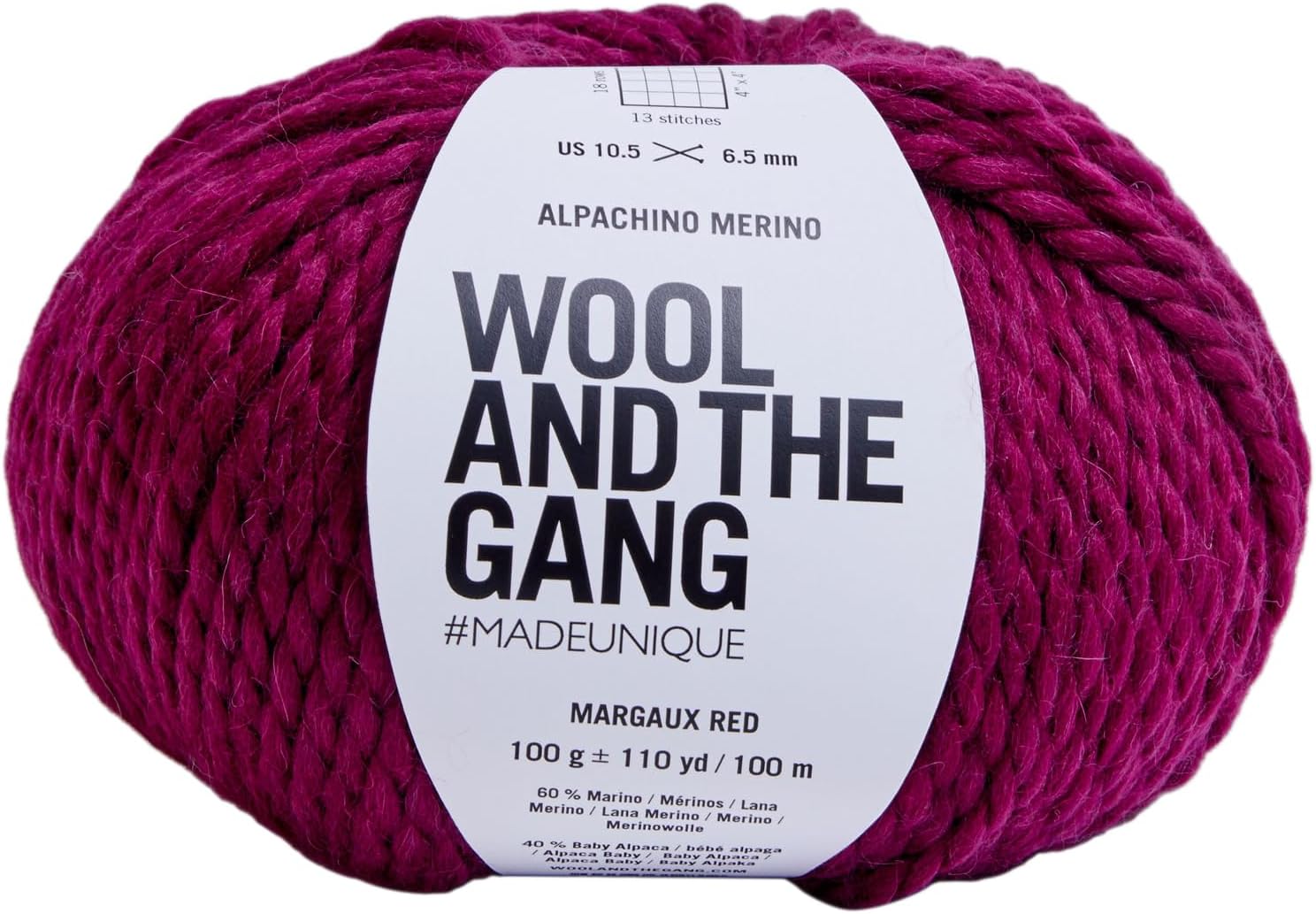 Wool & The Gang - Alpachino Merino Margaux Red