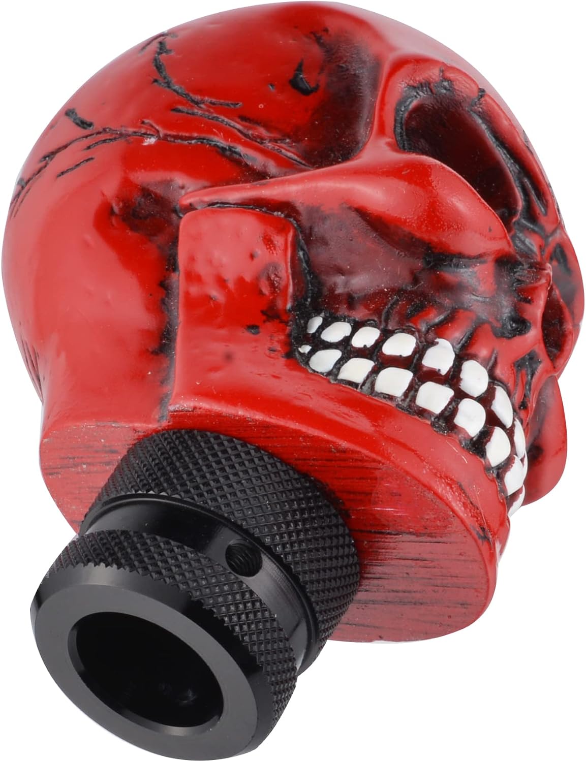 Skull Shifter Knobs Devil Shift Knob Gear Stick Lever Grip Handle fit Most Manual Automatic Trucks SUV Cars, Red