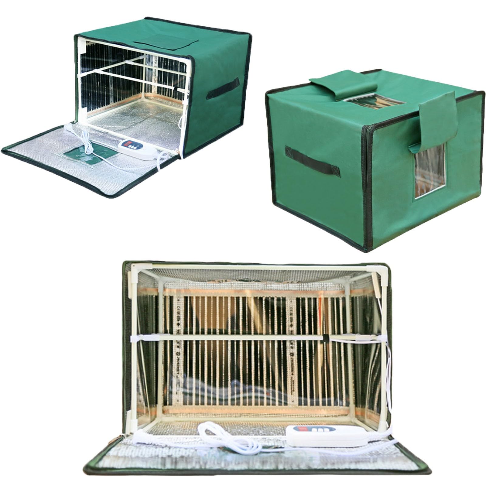 Caja de fermentación de Pan eléctrica, Caja calentadora Plegable para fermentación de Pan de Masa Madre, Caja fermentación de Masa con Control de Temperatura(Red,40 * 32 * 32cm)