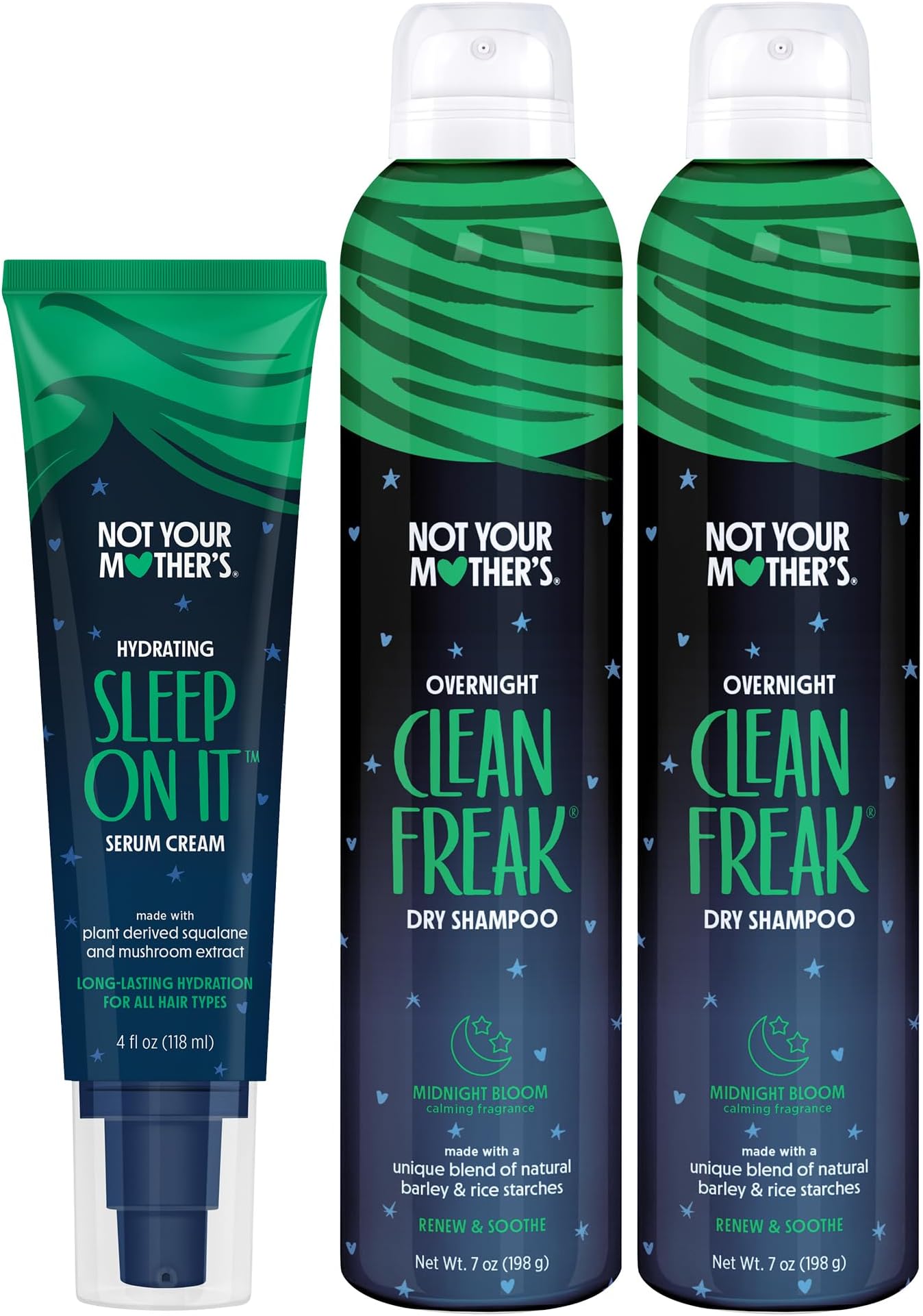 Not Your Mother's Overnight Clean Freak Dry Shampoos and Hydrating Sleep On It