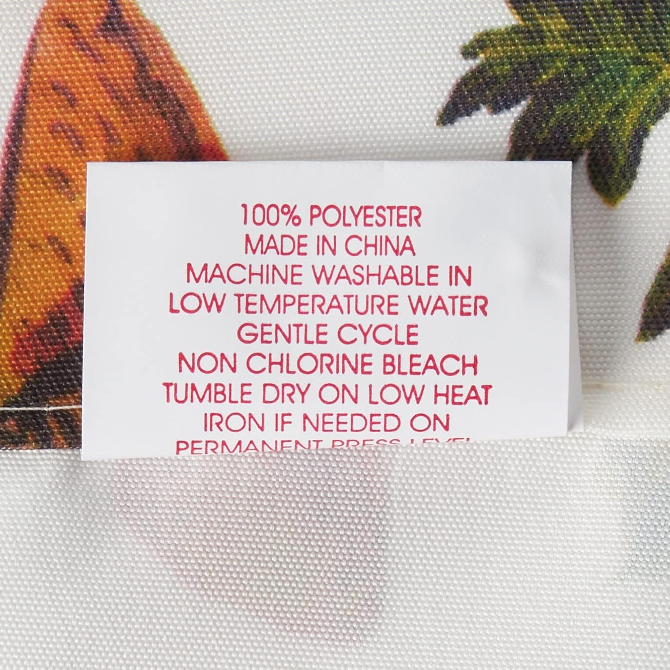 Violet Linen European Garden Fruits Pattern, Polyester Woven Printed Fabric, Beige/Multi, 60" X 36" / 30" X 36" 3-Piece Curtain Tier and Valance Set