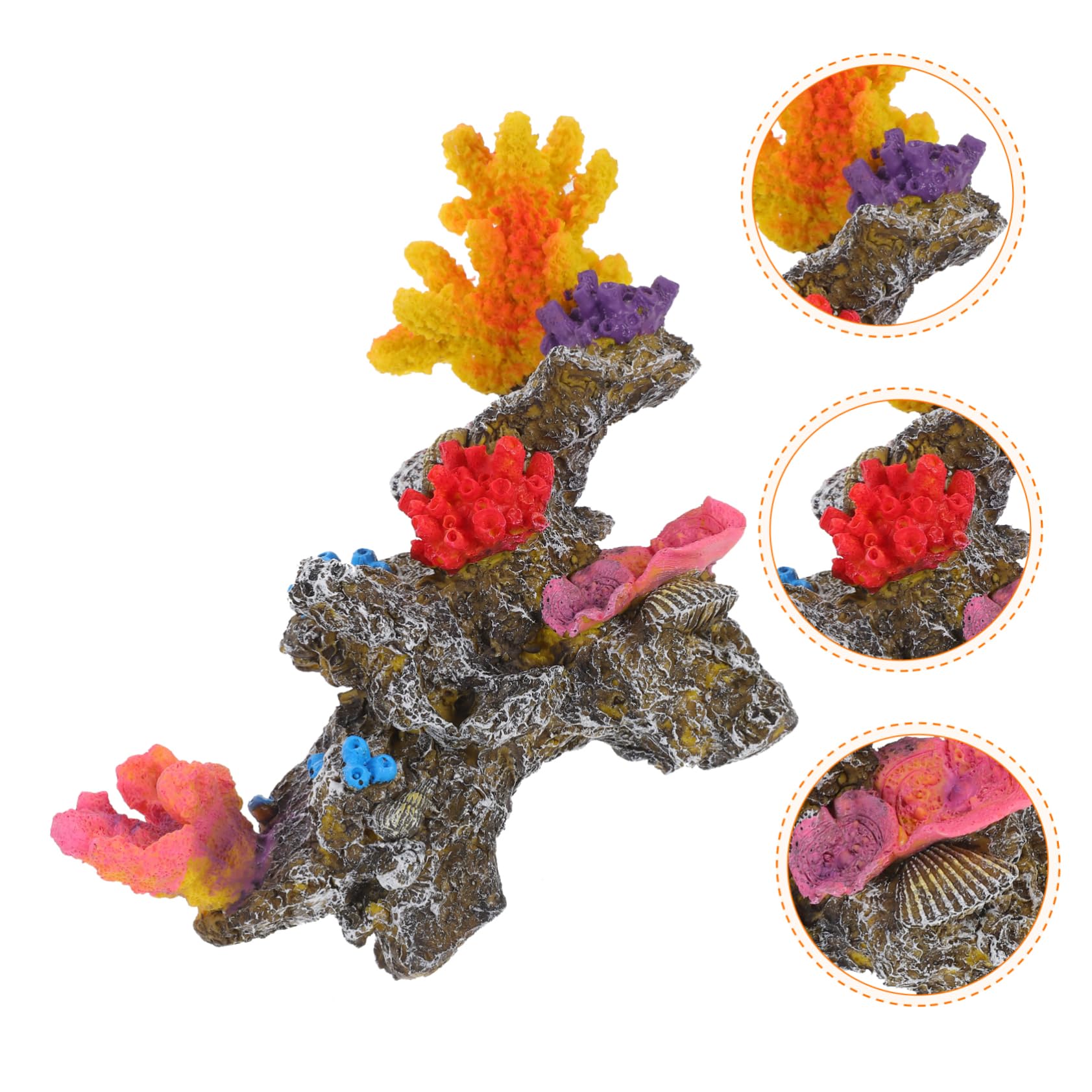 BESPORTBLE 2St künstliches Korallenfischbecken Korallenriff Dekorationen für Aquarien Aquarium Dekoration aquariumdeko Korallen für Süßwasseraquarien Fischzubehör für Aquarienmedium PVC