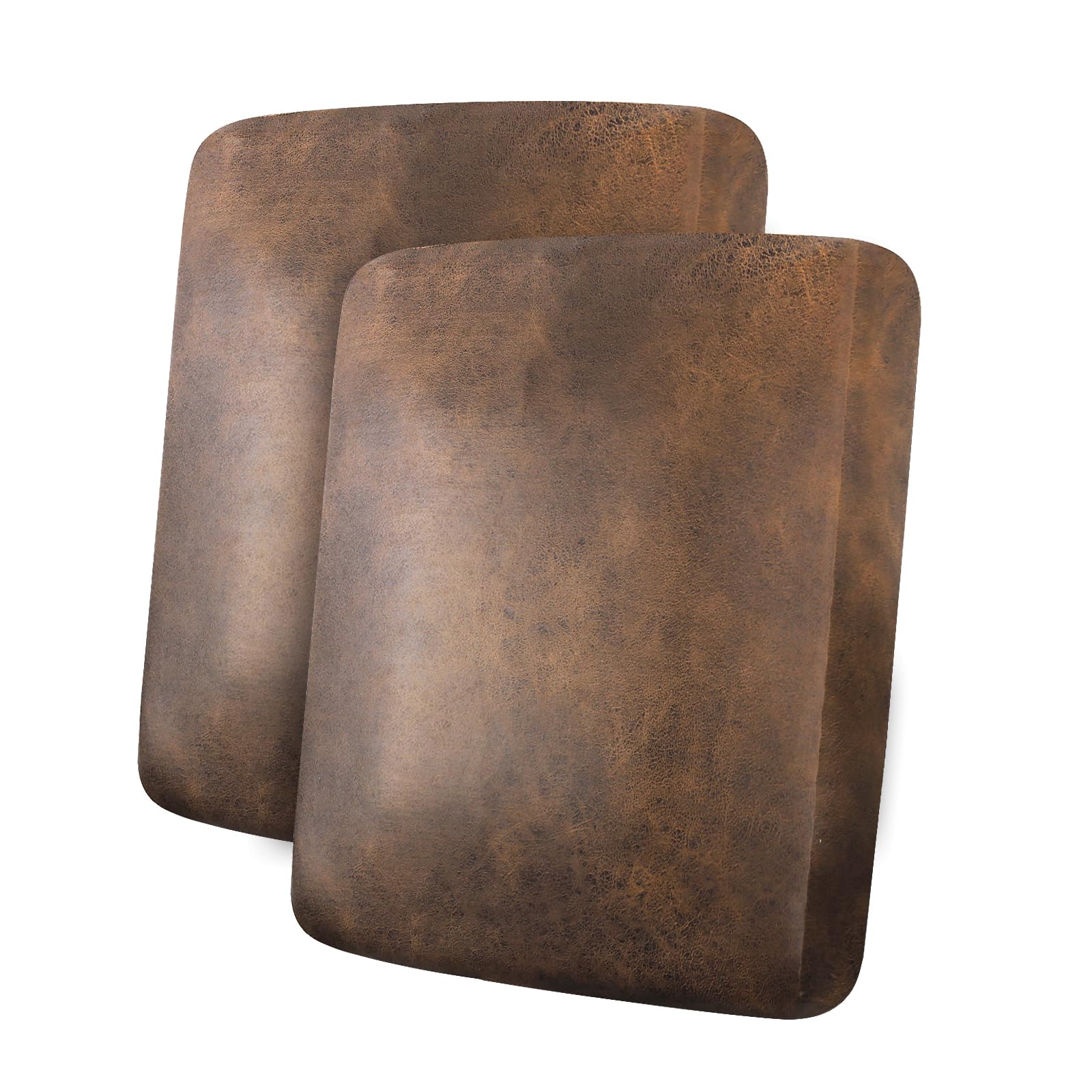 ANARACHON Leather Look Couch Cushion Covers Sofa Seat Slipcovers Sets Couches Furniture Protector for Sectional Armchair Loveseat Pets Kids Stretch Spandex Fabric (2 Cushion Sofa, Dark Brown) — image 1