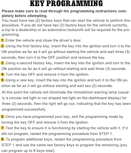 Miniatura 6 de Beefunny - Control remoto de repuesto para Ford, Lincoln, Mercury CWTWB1U331 (315 MHz, chip 4D63)