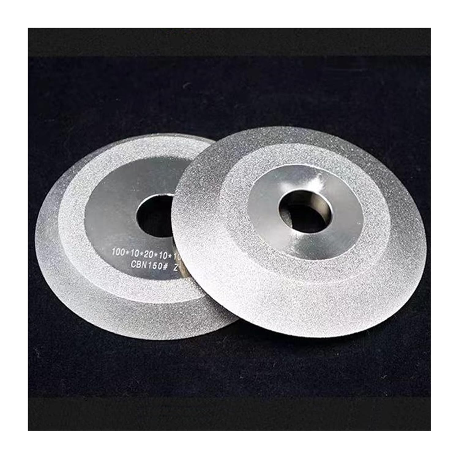 CBN Diamond Single-Sided Grinding Wheel for High-Speed Steel HSS White Steel Drill Bits 100mm Diameter X 20mm Hole 100#(100Dx20H V60)