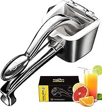 Lemon Squeezer Stainless Steel Citrus Juicer Manual Orange Juicer, Lemon Juicer Squeezer Heavy Duty Hand Juicer Citrus Press Lime Squeezer Large Fruit Juice Squeezer