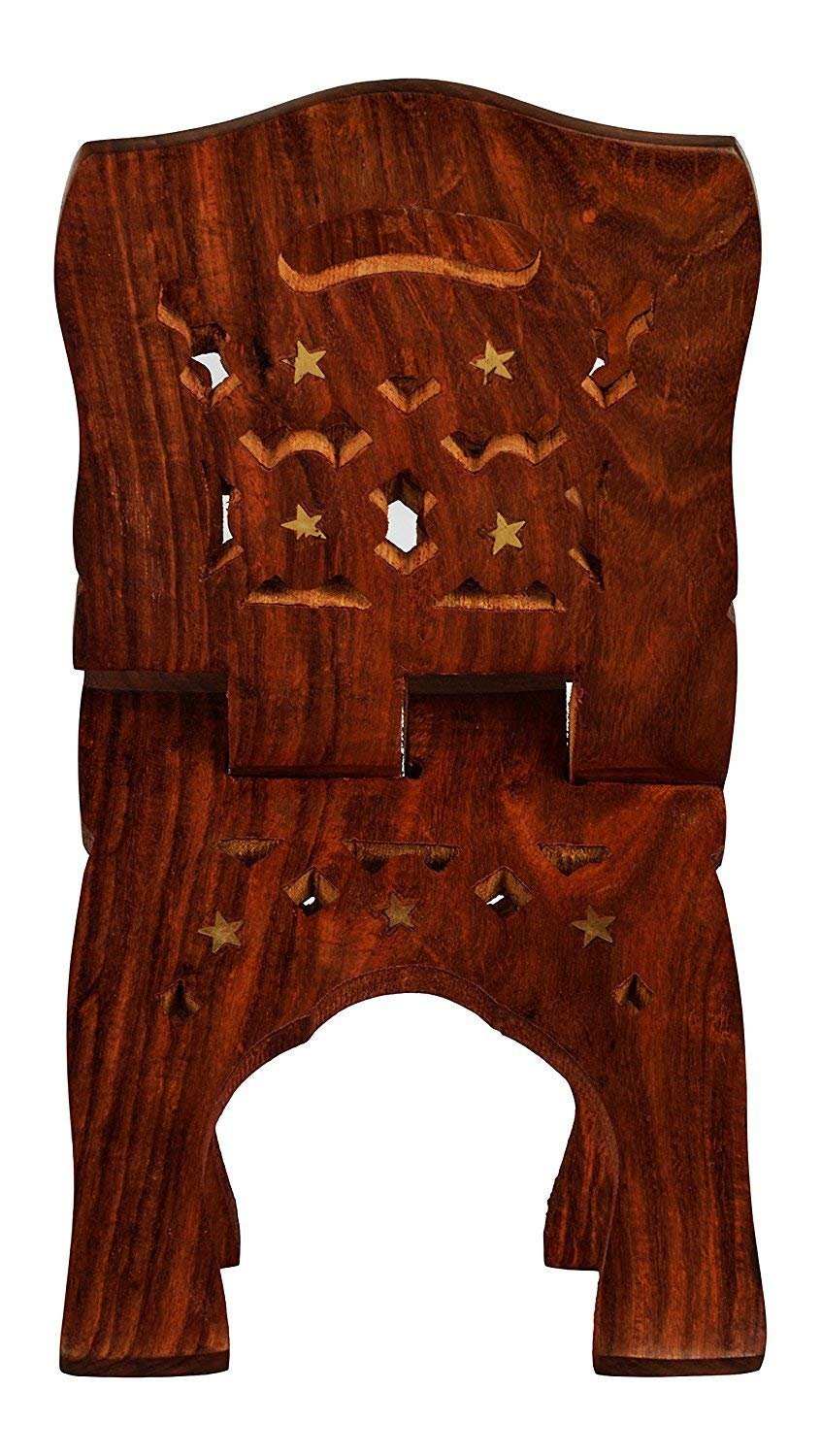 Hand-Crafted Full-Chilayi Book Stand/Holder/Rest/Keep for Home/Work Space/Religious Places (Sheesham, Brown, 12 Inches)-image-14