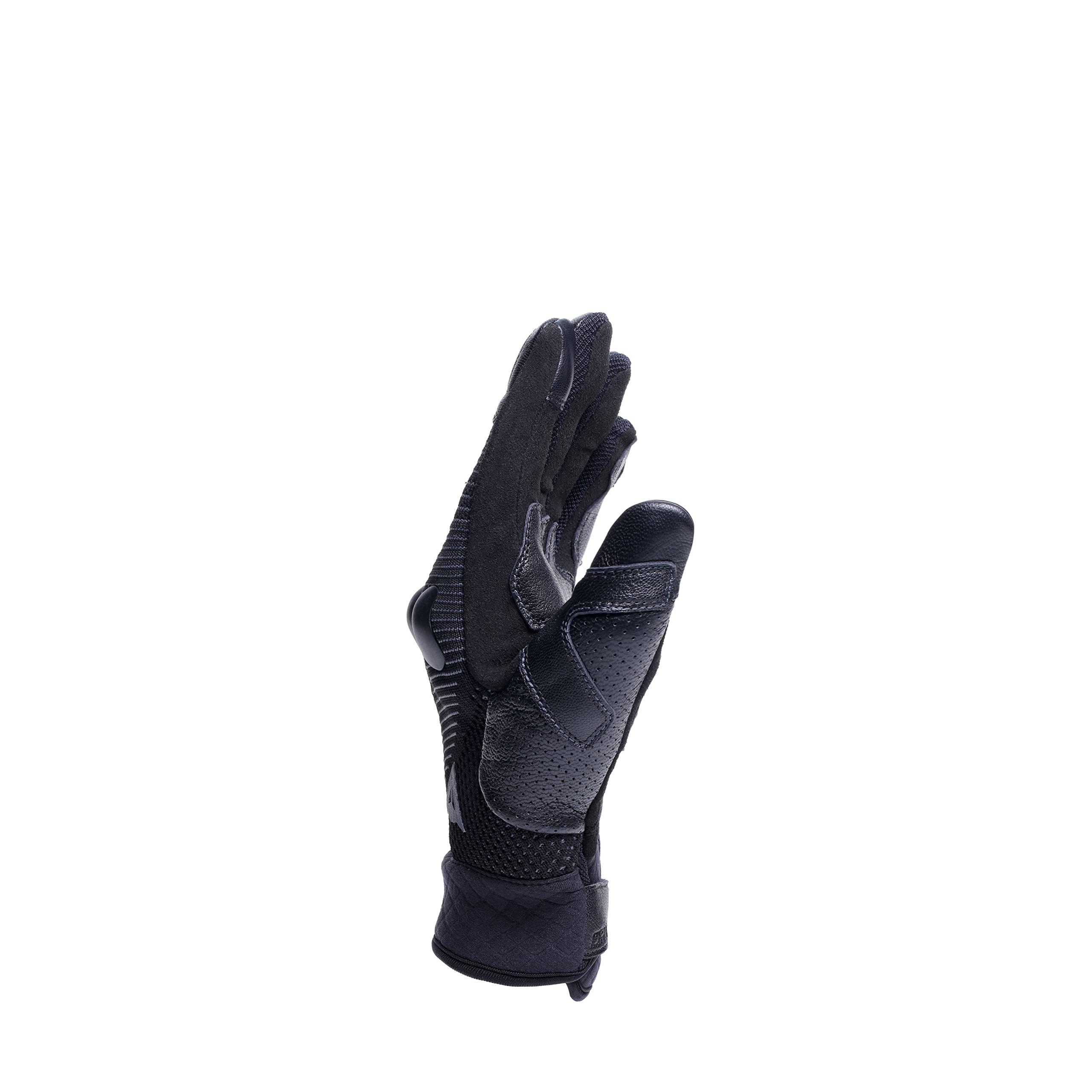 Dainese - Unruly Ergo-Tek Gloves, Guantes de Moto para Hombre, Tejido sin Costuras, Refuerzos de Cuero, Protección de Nudillos, Pantalla Táctil, Negro/Antracita, XL