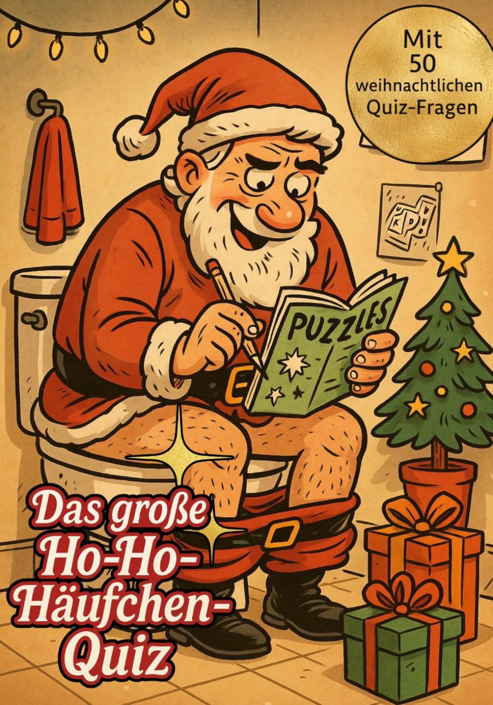 Das große Ho-Ho-Häufchen-Quiz!: 50 festliche Fragen für die stille Sitzung – Das ultimative Weihnachts-Klo-Buch voller Spaß, Lachen und Glühwein-Laune!