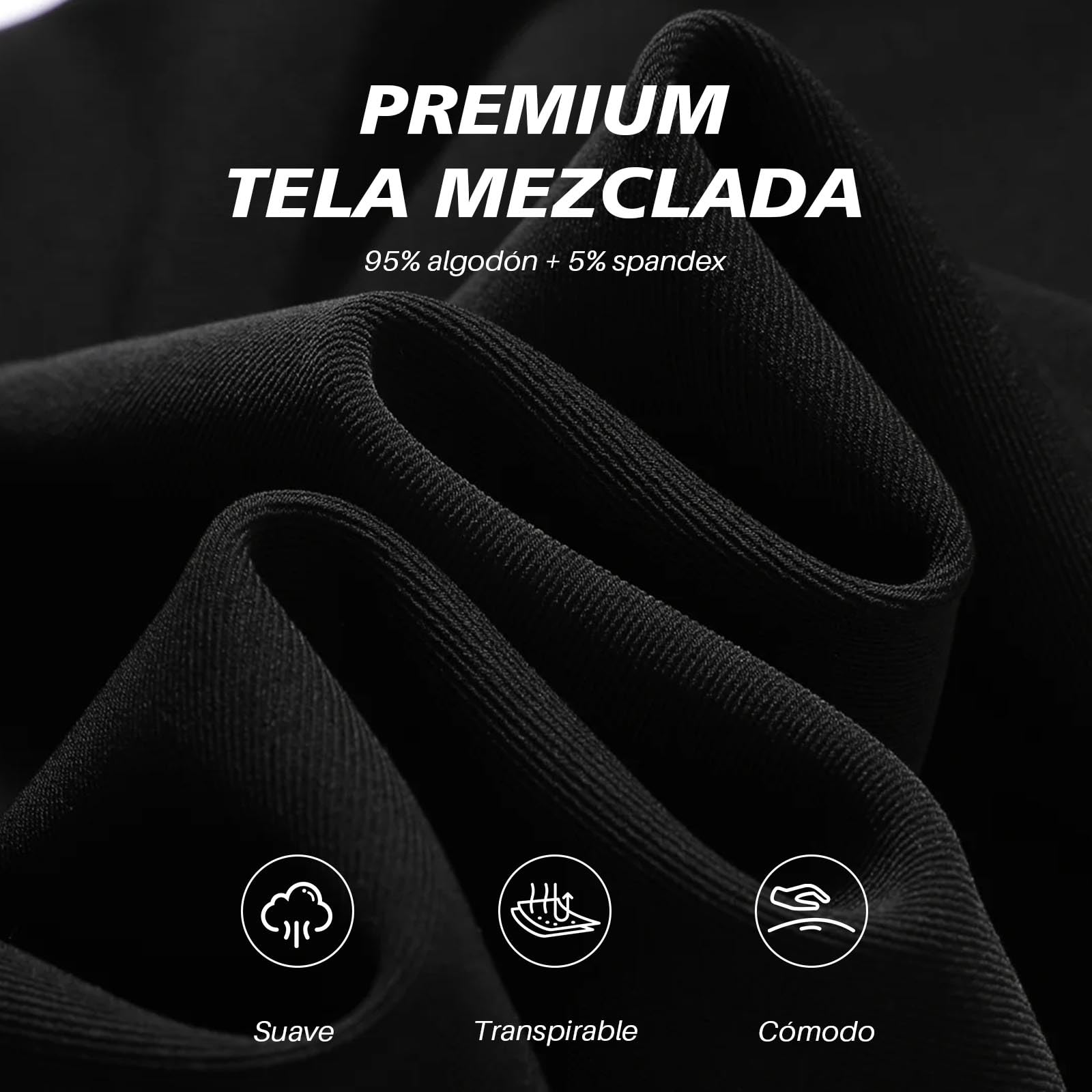 PUTUO Boxer Hombre Algodón Calzoncillos: Ropa Interior de Pierna Larga para Hombres en Grandes Tallas Boxers Cómodos y Transpirables con Cintura Paquete de 4 Piezas