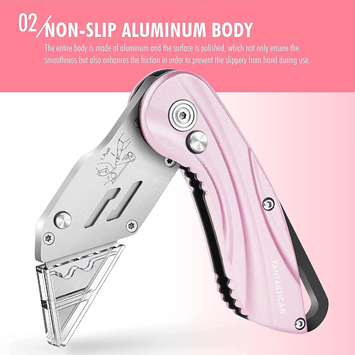 FantastiCAR Pink Craft Knife Precision Cutter Hobby Knife and Utility Box Cutter Set, with Extra Blades : Arts, Crafts & Sewing