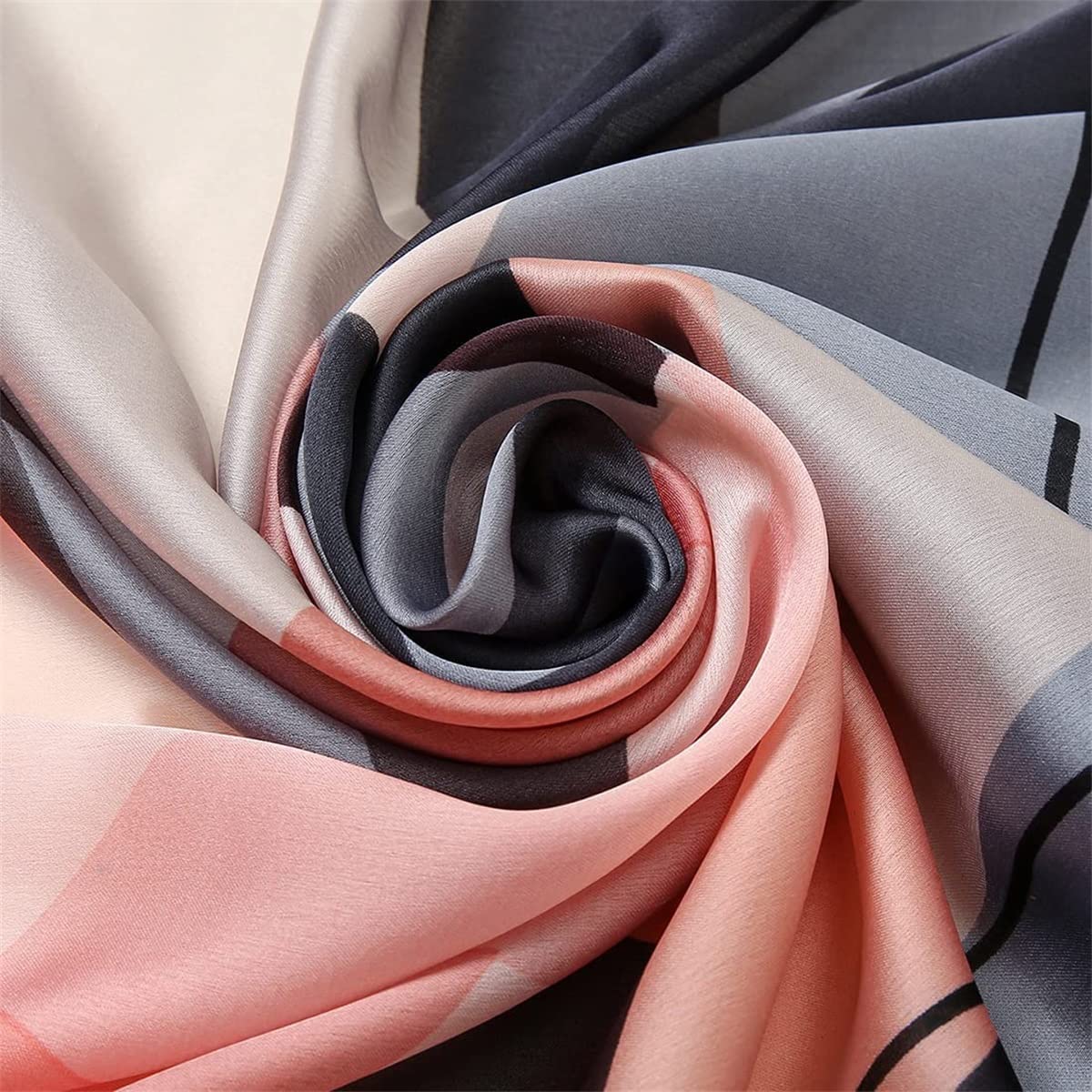 WEIGEER Silk Scarf Women Sciarpa di seta da donna, scialle fazzoletto per lunga sciarpa leggera, da spiaggia, cintura vintage scialle Christmas Decorations Scarf Belt Butterfly Shawl