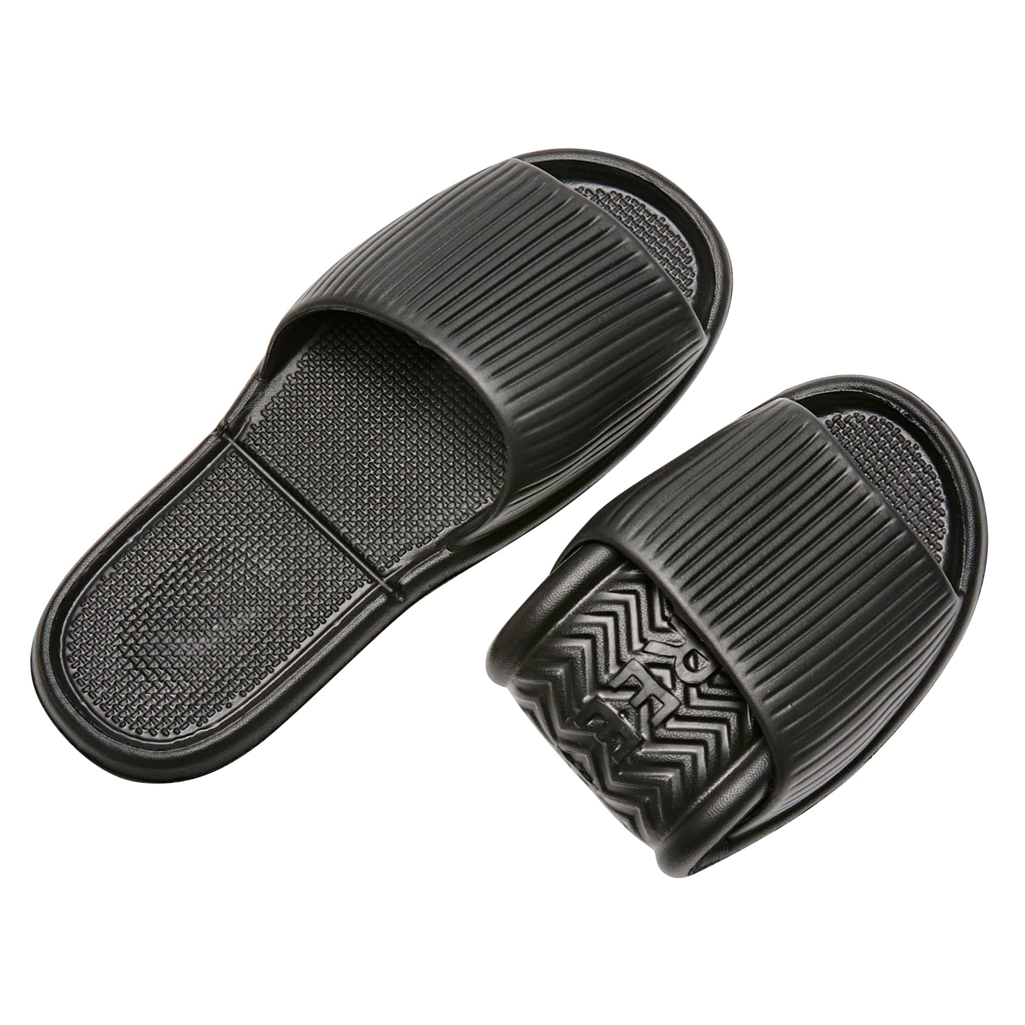 Foldable Travel Slides Portable Packable Slippers for Women and Men Lightweight Open Toe Sandals Non Skid Shower Bathroom