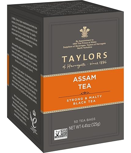 Miniatura 2 de Taylors of Harrogate Assam, Black Tea, Pillow Tea Bags, 50 Count (Pack of 1), Full-bodied, Satisfying & Malty, Caffeinated, Enjoy Hot or Iced, 50