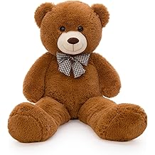 MaoGoLan Giant Teddy Bear Plush Toy - Ultra Soft &amp; Cute Large Stuffed Animal 39 inches, Perfect for Baby Showers, Birthdays, Valentine&rsquo;s Day Gifts (Kids, Couples, Family),Dark Brown