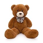 MaoGoLan Giant Teddy Bear Plush Toy - Ultra Soft & Cute Large Stuffed Animal 39 inches, Perfect for Baby Showers, Birthdays, Valentines Day Gifts (Kids, Couples, Family),Dark Brown