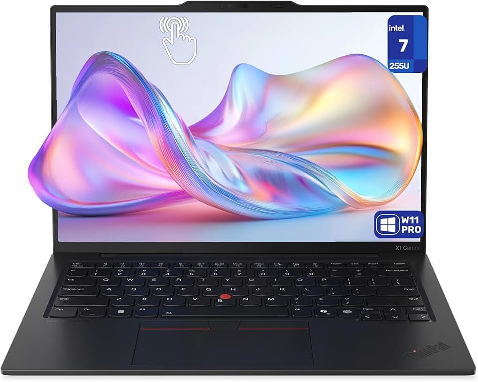 Lenovo Laptop ThinkPad X1 Carbon Gen 13, Intel Ultra 7-255U, RAM LPDDR5x de 32 GB, SSD PCIe de 1 TB, tela sensível ao toque WUXGA de 14 polegadas (1920 x 1200), placa de vídeo Intel integrada, teclado