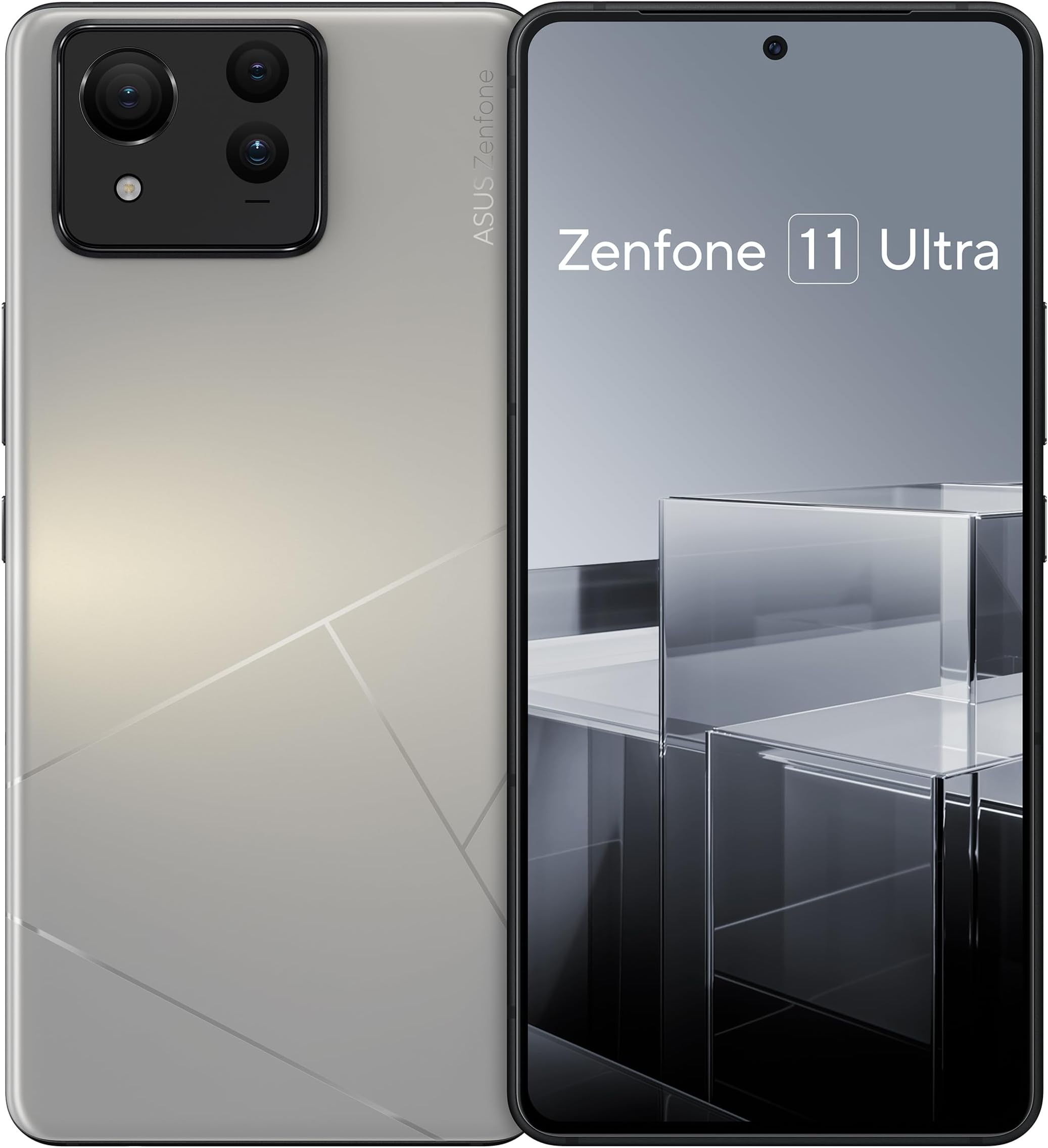 ASUS Zenfone 11 Ultra AI Smartphone, Android Unlocked, 12GB+256GB, US Version, 6.78” FHD+ AMOLED 120Hz Fast Display, 26-Hour Battery with 5500mAh, Stabilized Triple Camera, 5G Dual SIM, Misty Gray