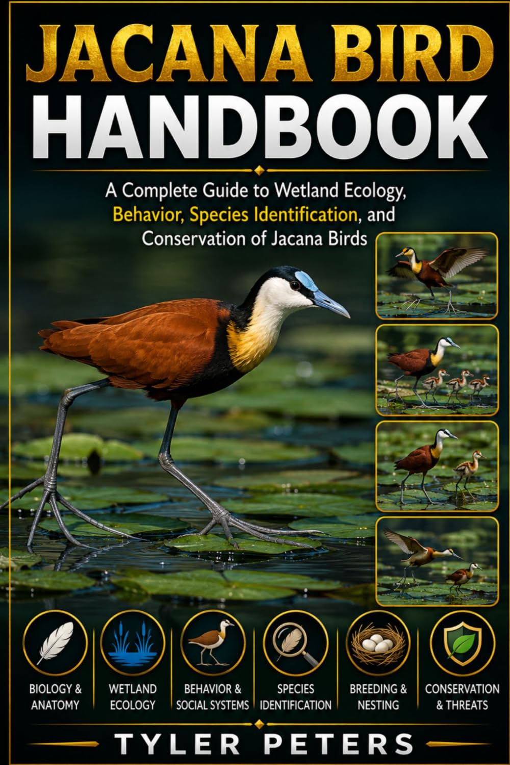 JACANA BIRD HANDBOOK: A Complete Guide to Wetland Ecology, Behavior, Species Identification, and Conservation of Jacana Birds