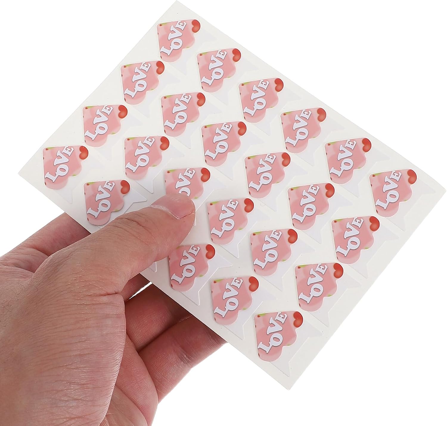 IWOWHERO Photo Album Corner Stickers 240pcs Heart Pattern Adhesive Photo Mounting Corners for Scrapbooking DIY Journal Wedding Album Decoration