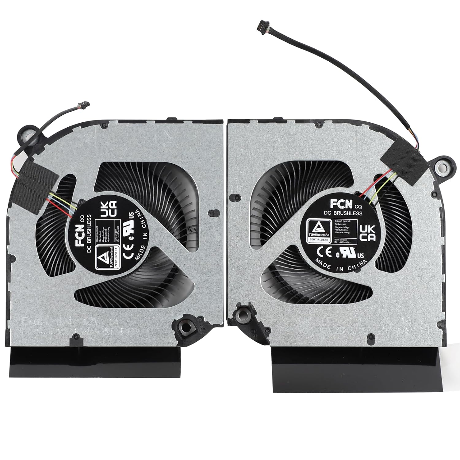 New CPU+GPU Cooling Fan Replacement for Acer Predator Helios Neo 16 500 PHN16-71 PHN16-71-5606 PHN16-72 Neo 16 PHN18-71 N22Q22 P/N: FQ1H DFSCL12E16486M FQ1J DFSCK22D05883M 12V 1A Fan
