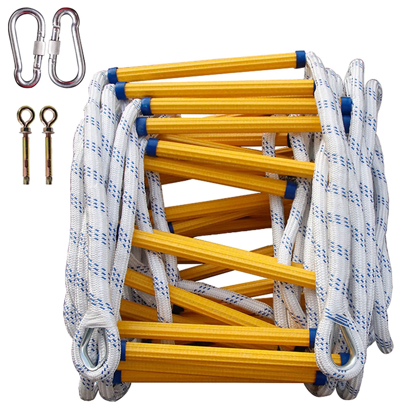 Scale Antincendio, Scale Di Corda Scale Di Corda Di Sicurezza Di Emergenza Ignifughe, per Scale Antincendio per Arrampicata Domestica/Rope Ladder/8M